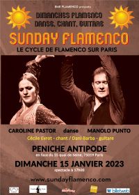 spectacle Sunday Flamenco. Le dimanche 15 janvier 2023 à Paris19. Paris.  17H00